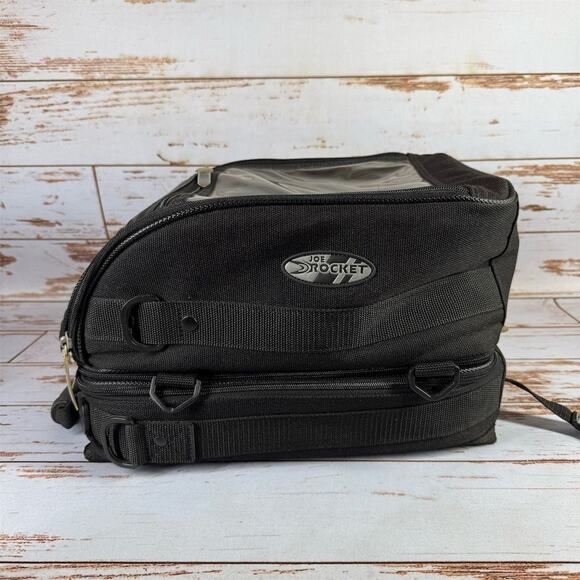 Joe Rocket Motorcycle Tank Bag Large Magnetic Clear Top Pack Zippered Case - Picture 1 of 6